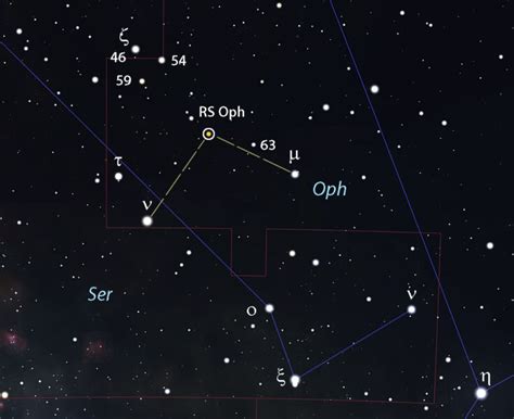 蛇夫座RS新星爆发：亮度一天内增加600倍，肉眼可见 - 好汉科普