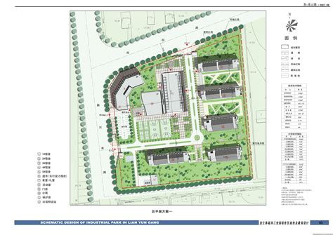 某工业园平面规划效果图