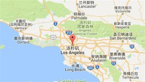 美国洛杉矶地图中文版 - 图片搜索