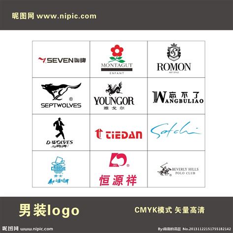 高清服装品牌LOGO设计图__企业LOGO标志_标志图标_设计图库_昵图网nipic.com