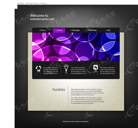 欧美风格的设计公司响应式网站模板html整站下载