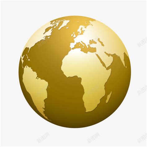 金色地球png图片免费下载-素材7SNeUkkaU-新图网