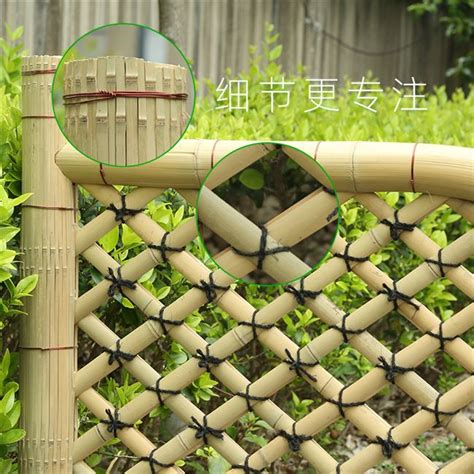 仿竹篱笆庭院竹子栅栏围墙护栏仿竹子栏杆-环保在线