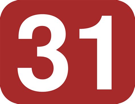 Number 31 Rounded - Free vector graphic on Pixabay
