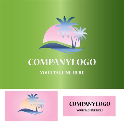 爱心岛屿形象创意LOGO设计矢量图片(图片ID:2275976)_-logo设计-标志图标-矢量素材_ 素材宝 scbao.com