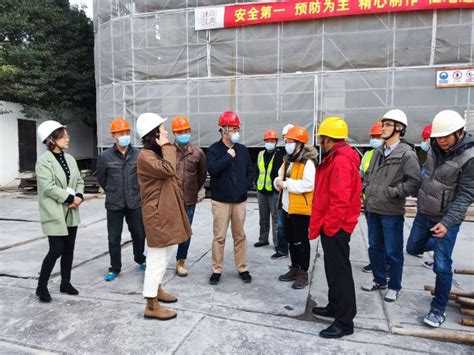副区长王浩实地调研区教育局在建工程施工现场_上海杨浦