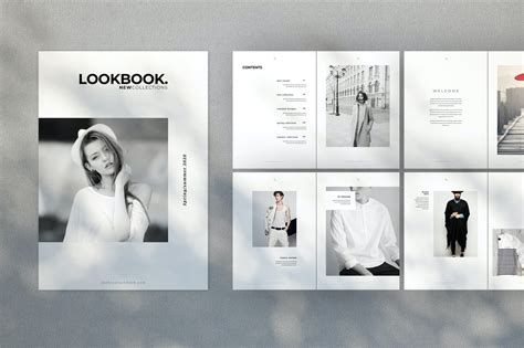 品牌服装画册目录设计模板 Fashion Lookbook – 设计小咖