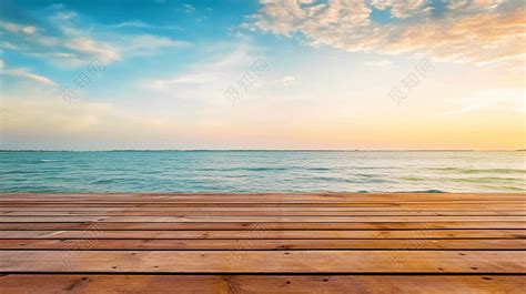 海边的木板木质平台木制ai绘画 - 觅知网