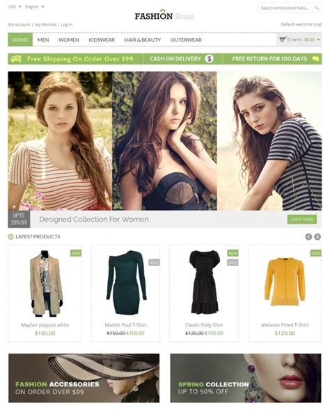 16款国外设计时尚的购物网站设计欣赏 - PS教程网