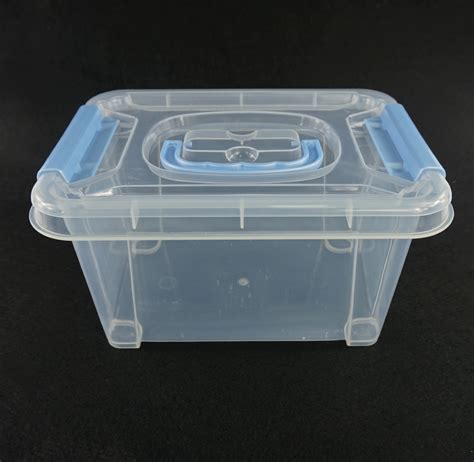批发手提透明塑料收纳箱 带盖防尘整理箱 礼赠品塑料工具箱-阿里巴巴