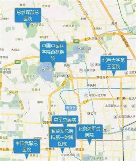 北京海淀区行政区划图 - 地图迷