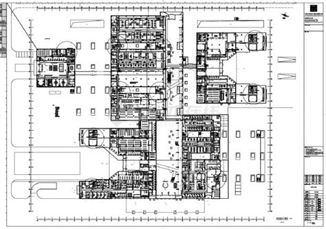 拉萨市白定医院项目一期工程-1F弱电平面CAD图.dwg_医疗建筑_土木在线