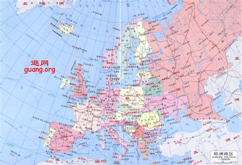 欧洲各国地图图片