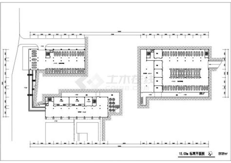 南京工业大学江浦校区教学楼学校CAD建筑设计平面图纸_土木在线