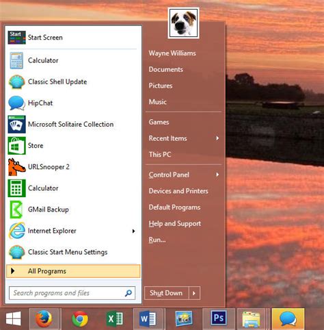 Classic Shell - No Nonsense Start Menu for Windows 10