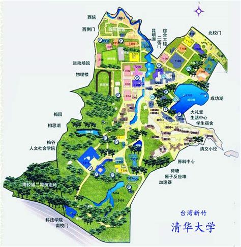 清华地图图片
