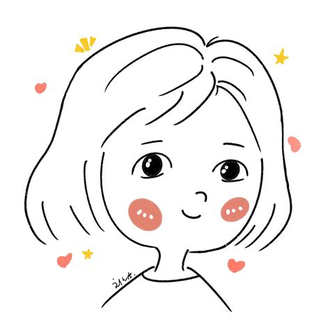 简笔画非主流头像