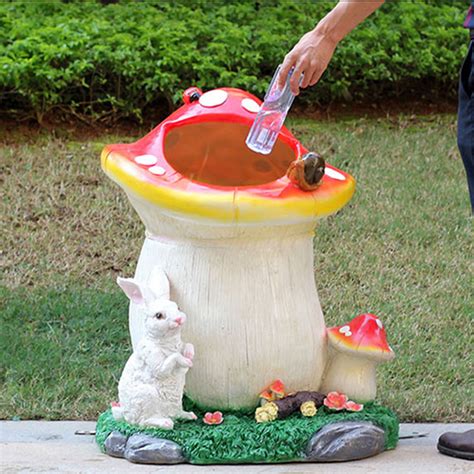 创意蘑菇垃圾桶 - 惠州市纪元园林景观工程有限公司
