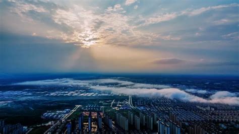江西新余：城区现平流雾景观-人民图片网