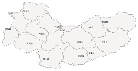 忻州忻府地图,忻府区,山西忻州_大山谷图库