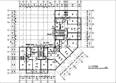 吉林3套小区住宅楼全套建筑设计施工cad图纸（含说明）_住宅小区_土木在线