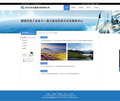 武汉光谷长盈通计量有限公司 - 企业网站 - 武汉网站建设_网站设计_网站制作_小程序开发-金百瑞公司
