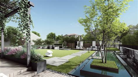 现代庭院设计|空间|景观设计|浩然张的景观世界 - 原创作品 - 站酷 (ZCOOL)