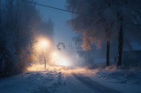 寒冷的冬夜高清图片下载-正版图片600377186-摄图网