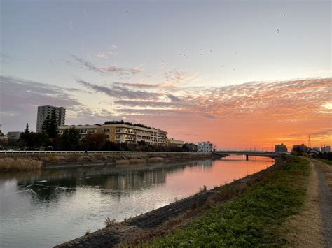 日本岐阜県大垣市いつかの空夕焼け雲图片