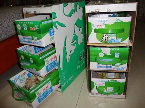 牛奶箱自制儿童收纳柜DIY方法图解╭★肉丁网