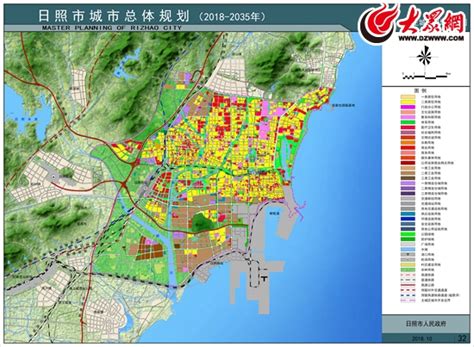 日照市行政区划图图片