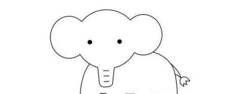 憨态可掬的大象简笔画绘制教程 好看的大象简笔画怎么画简单-露西学画画