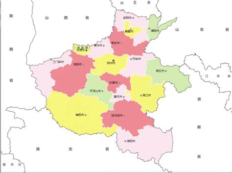 河南省行政区划地图：河南省下辖17个地级市分别是哪些？