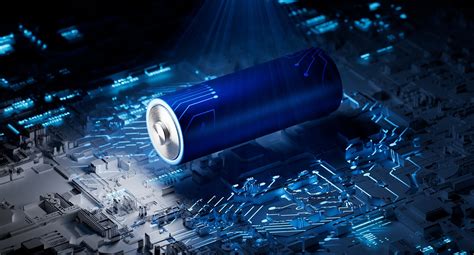 科技感的锂离子电池蓝色插画图片下载-正版图片402461354-摄图网