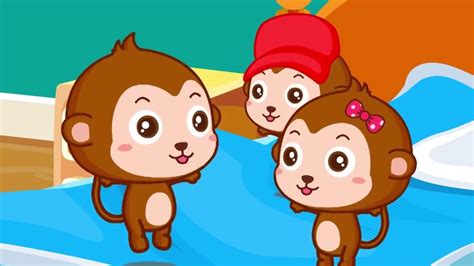儿歌《三只小猴子》,五只小猴子,三只小猴子简_大山谷图库