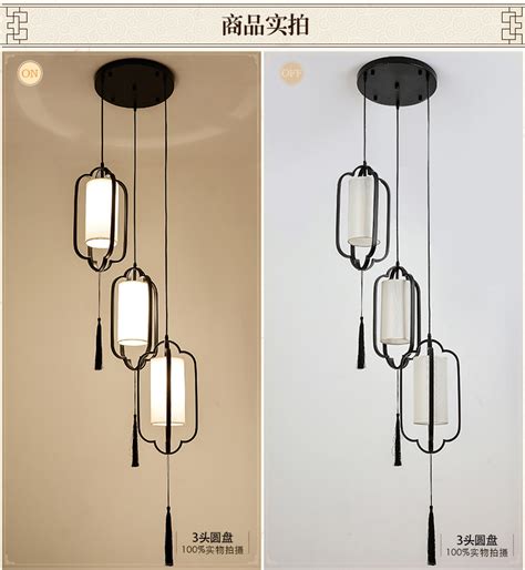 新中式吊灯 全铜客厅灯 中国风创意简约卧室灯具大气餐厅灯饰-美间设计