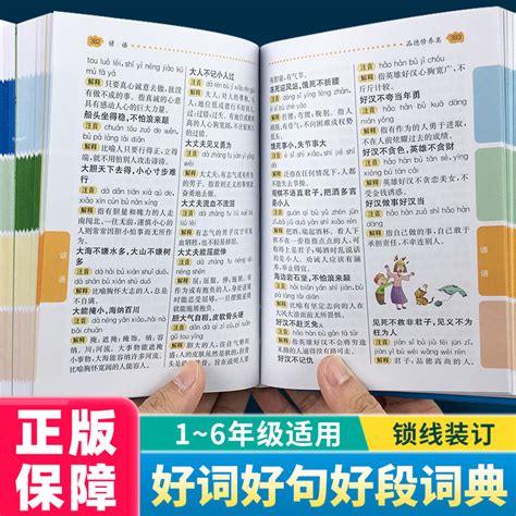 双色本精装正版中小学生好词好句好段好开头好结尾谚语歇后语名人名言作文描写素材词典人教版语文多功能常用词语成语叠词积累大全_虎窝淘