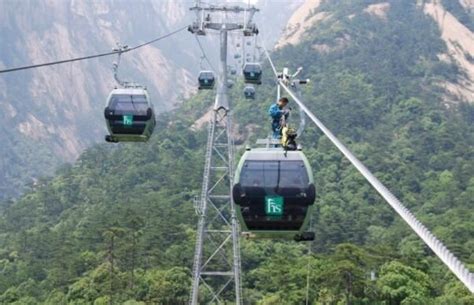 中国十大著名索道缆车景点，黄山索道上榜，第一世界最长_景点_第一排行榜