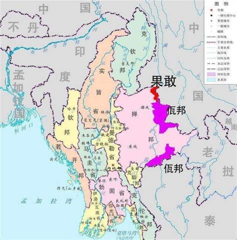 缅甸佤邦地图图片
