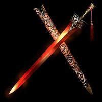 中国古汉剑如意剑22cm古代剑越王剑秦始皇剑十大名剑带鞘兵器模型-阿里巴巴