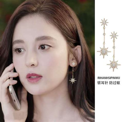 韩版新款S925耳环女气质时尚银耳坠简约百搭长款唯美银饰特耳挂-阿里巴巴