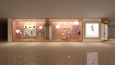 粉粉嫩嫩的内衣店装修效果图——鸿图世纪|空间|家装设计|鸿图设计_原创作品-站酷ZCOOL