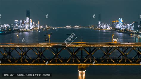 武汉风光夜景鹦鹉洲长江大桥高清图片下载-正版图片500623699-摄图网