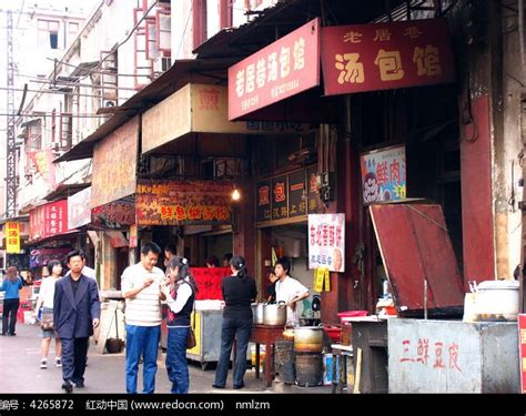 武汉江汉路小吃街街景高清图片下载_红动中国