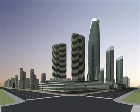 郑州规划3dmax 模型下载-光辉城市