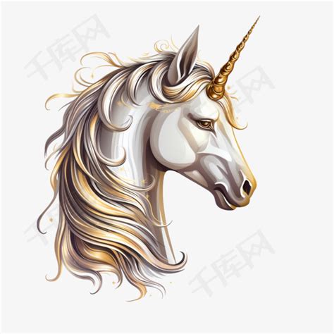 鱼尾独角兽头图片