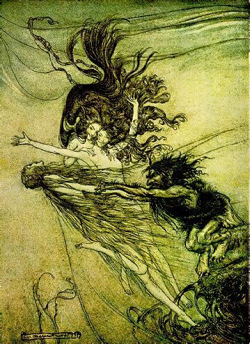Paintings Reproductions Valkyrie by Arthur Rackham (1867-1939, England ...