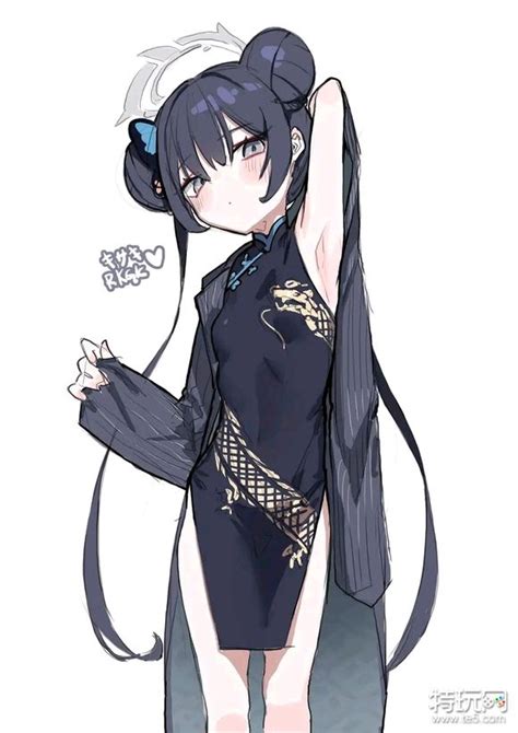 旗袍二次元女图片
