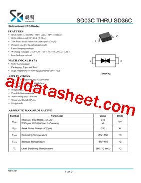 SD08C Datasheet(PDF) - SHIKUES Electronics