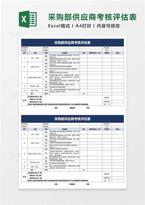 供应商入库表格模板(供应商入库审核表)